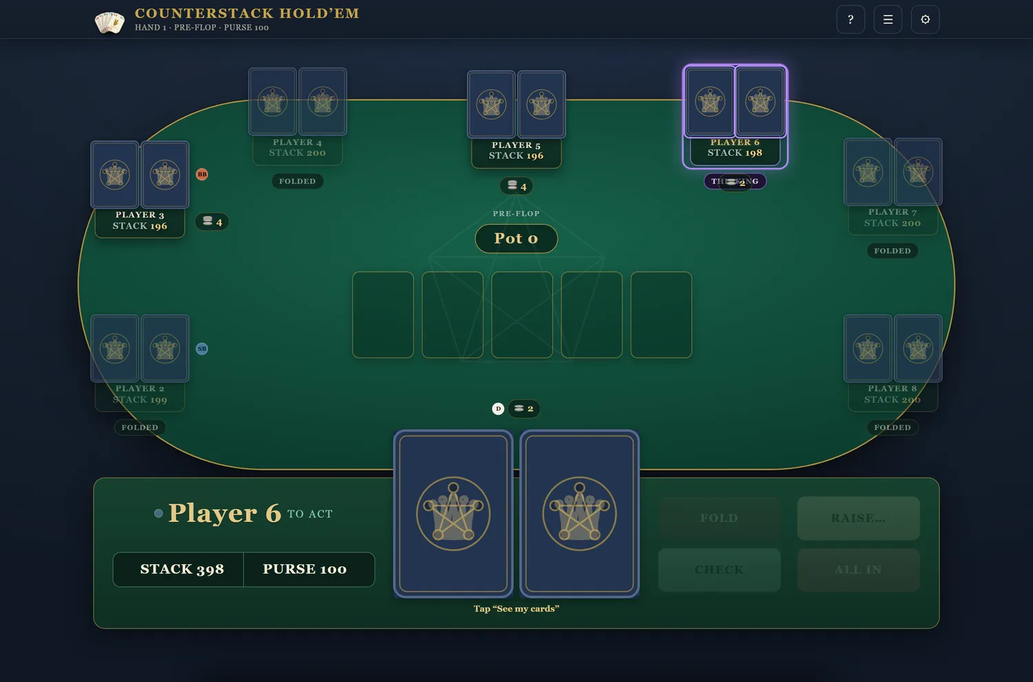 Hold'em: a different shape of the same grammar.